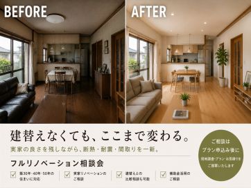 親が守ってきた家を、あなたの家族が喜ぶ家に。